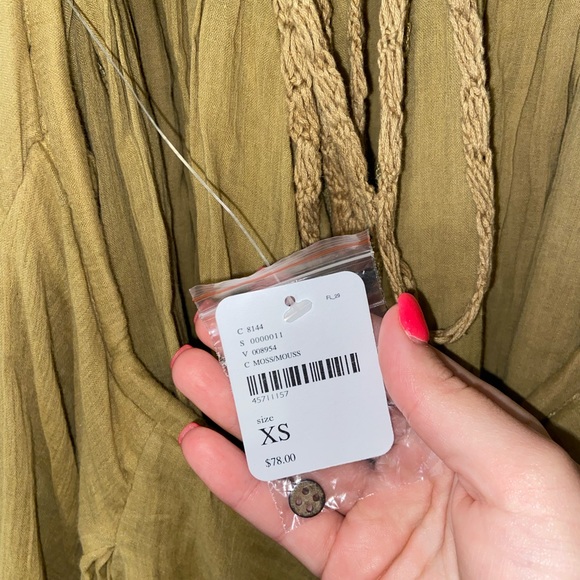 Free People Moss/Green Sleeveless Dress - Picture 4 of 5